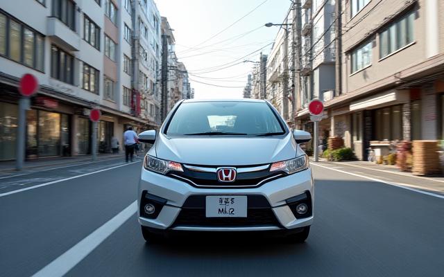 都市部を走るコンパクトカー
